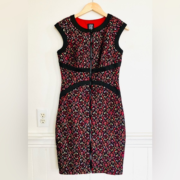 Dresses & Skirts - Gorgeous Floral Brocade Feminine Fit JAX Form-fitting Dress Sexy 4